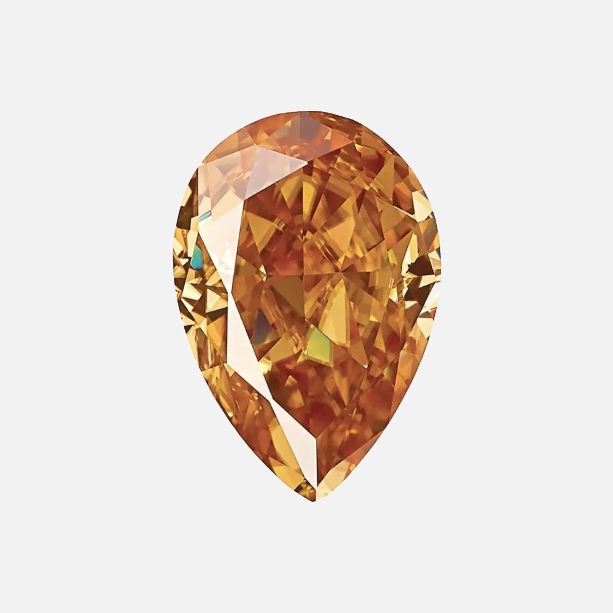 . Light Cognac Moissanite