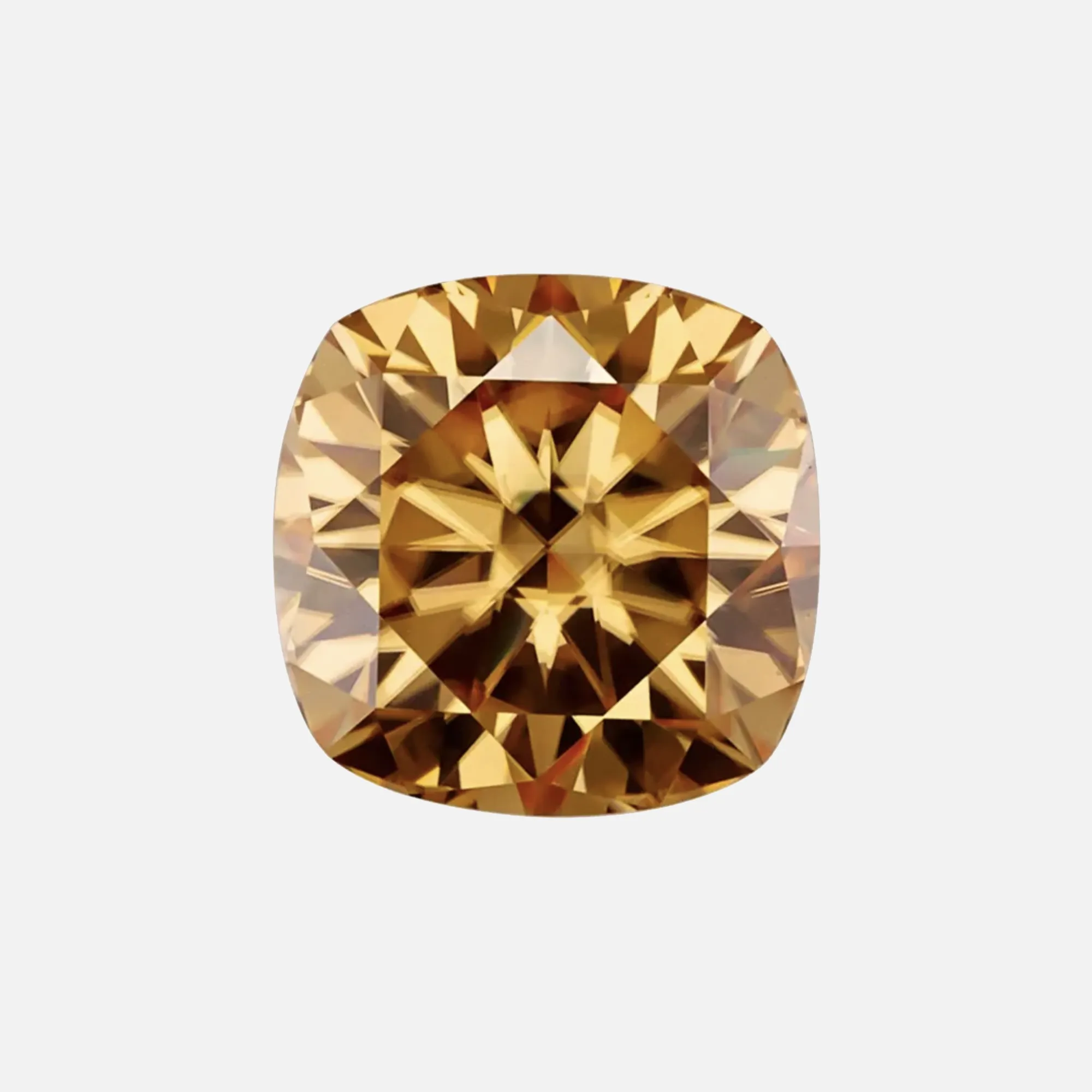 . Light Cognac Moissanite