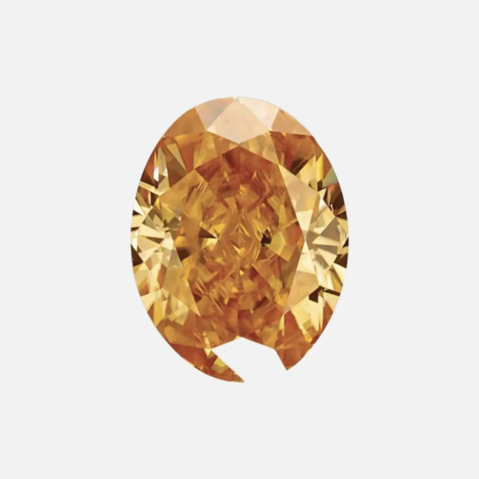 . Light Cognac Moissanite