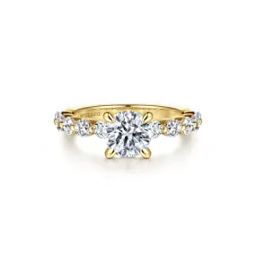 14K Y Gold .75cttw Diamond Engagement Ring Mounting