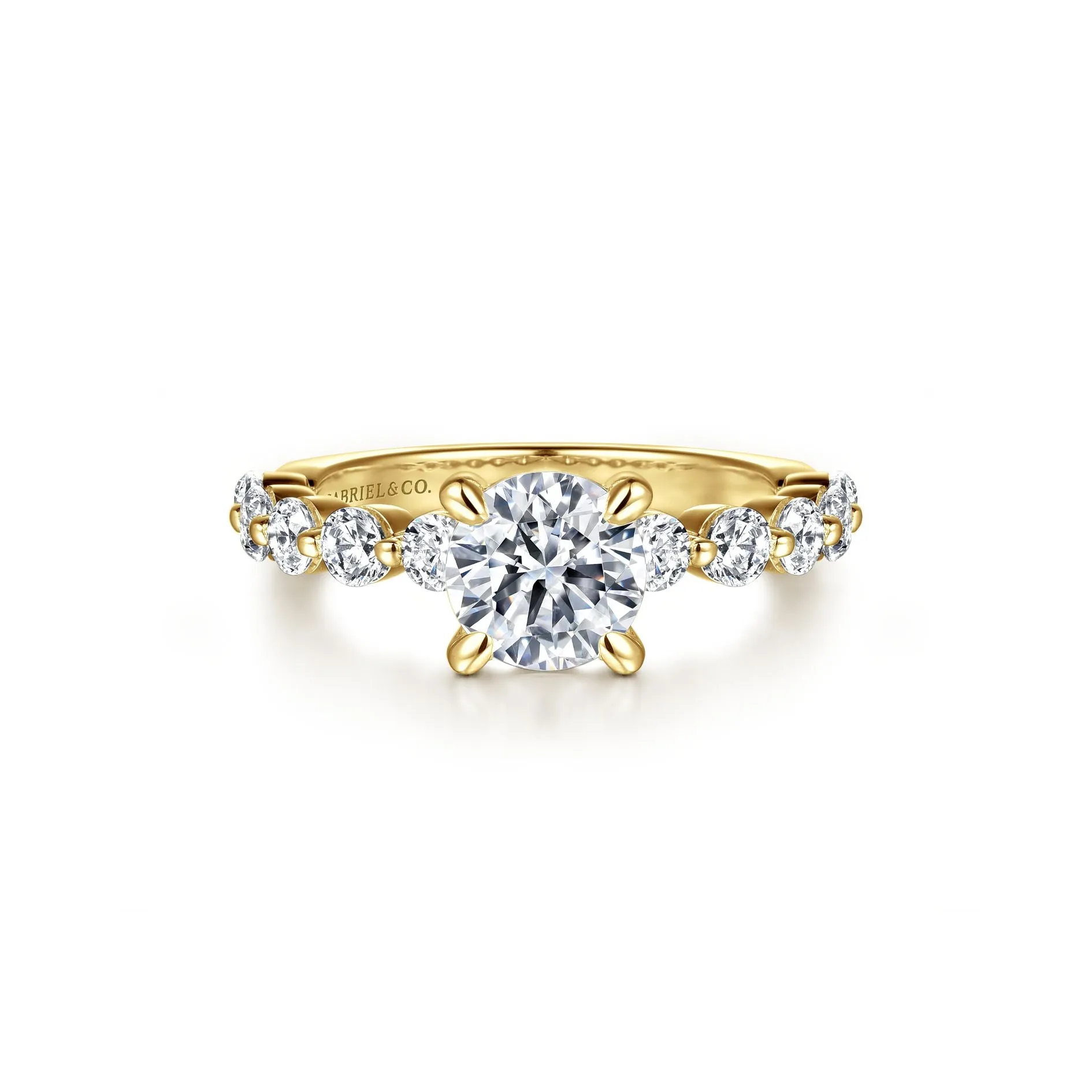 14K Y Gold .75cttw Diamond Engagement Ring Mounting