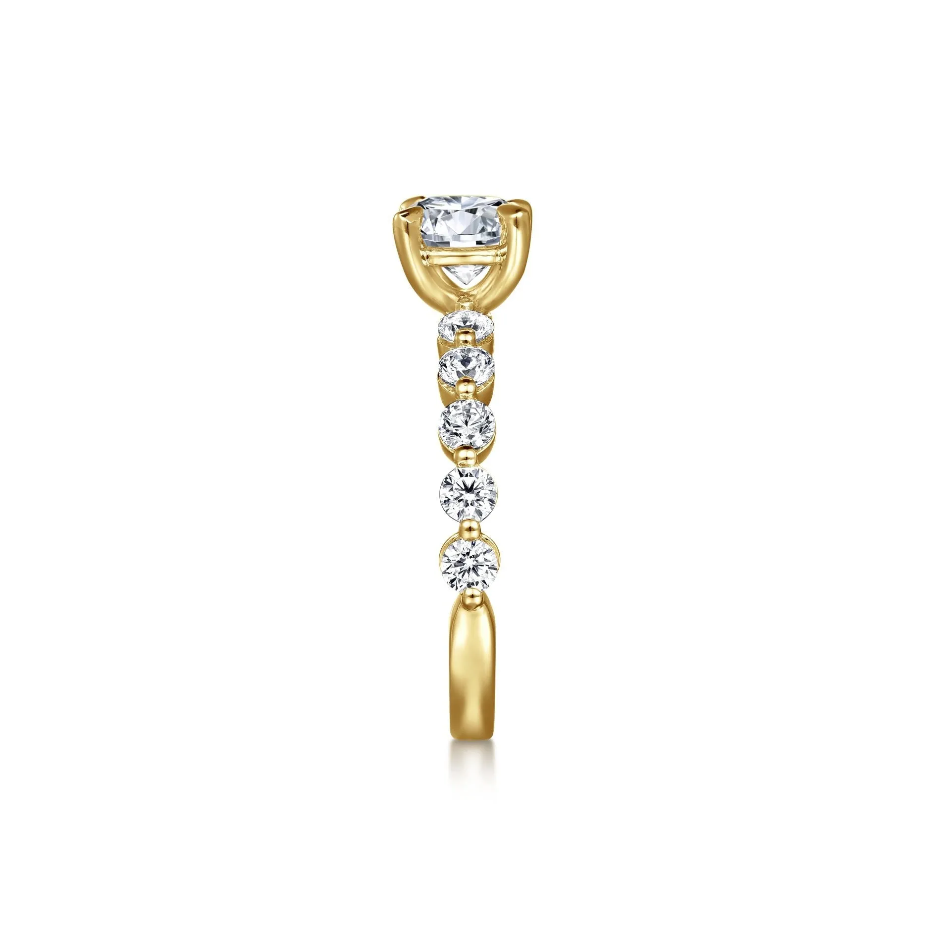 14K Y Gold .75cttw Diamond Engagement Ring Mounting