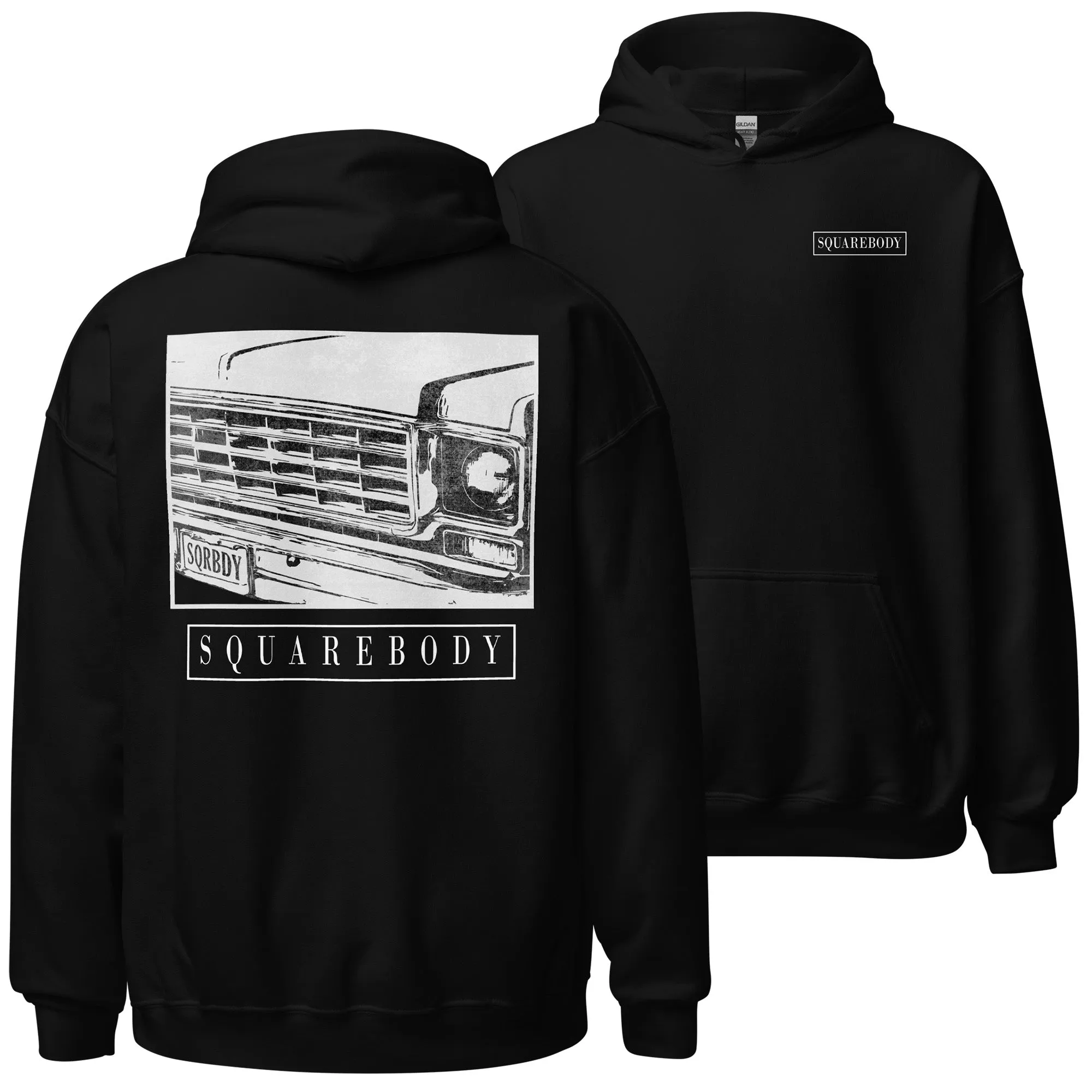 70s Squarebody Hoodie, Classic C10 / K10 Sweatshirt