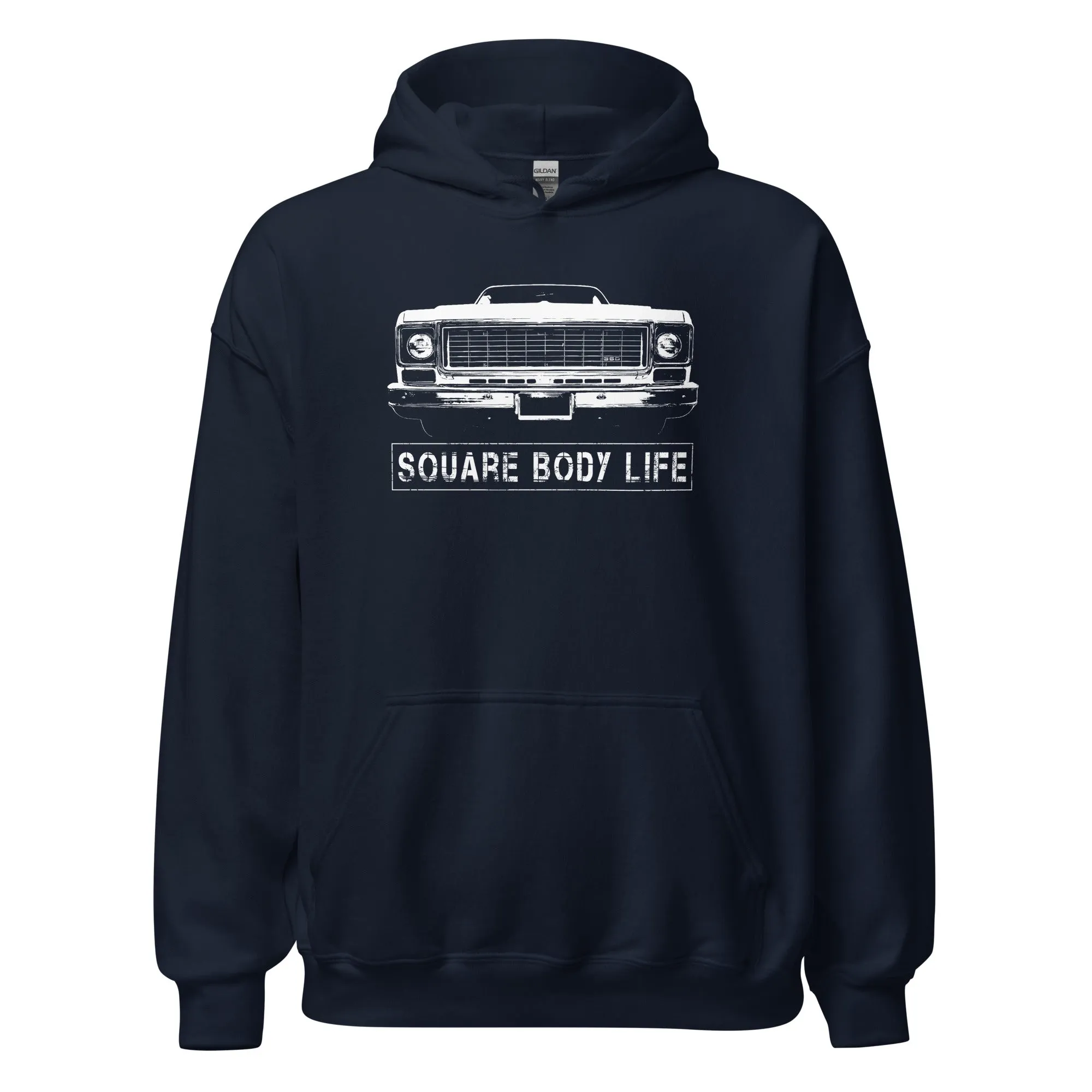 73-75 Square Body Hoodie Sweatshirt Based on 70s Truck Front End