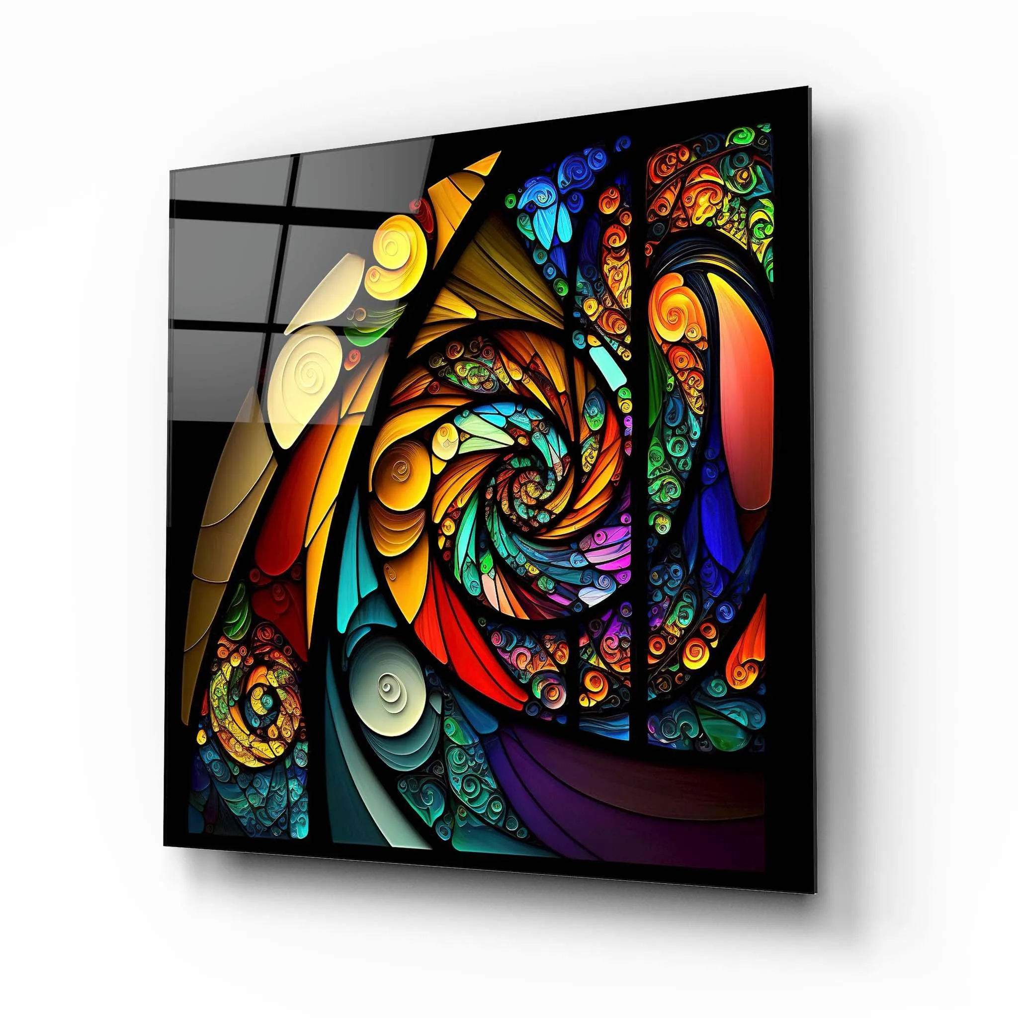 Abstract Stained Glass Wall Art 3