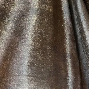 Acid Washed Shimmer Chocolate/Gold Cowhide