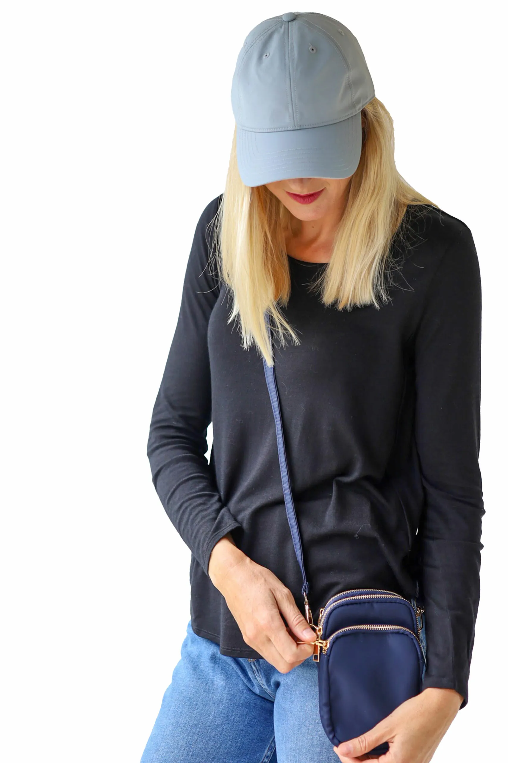 AH Unisex 3 Pocket Cross Bag - Navy