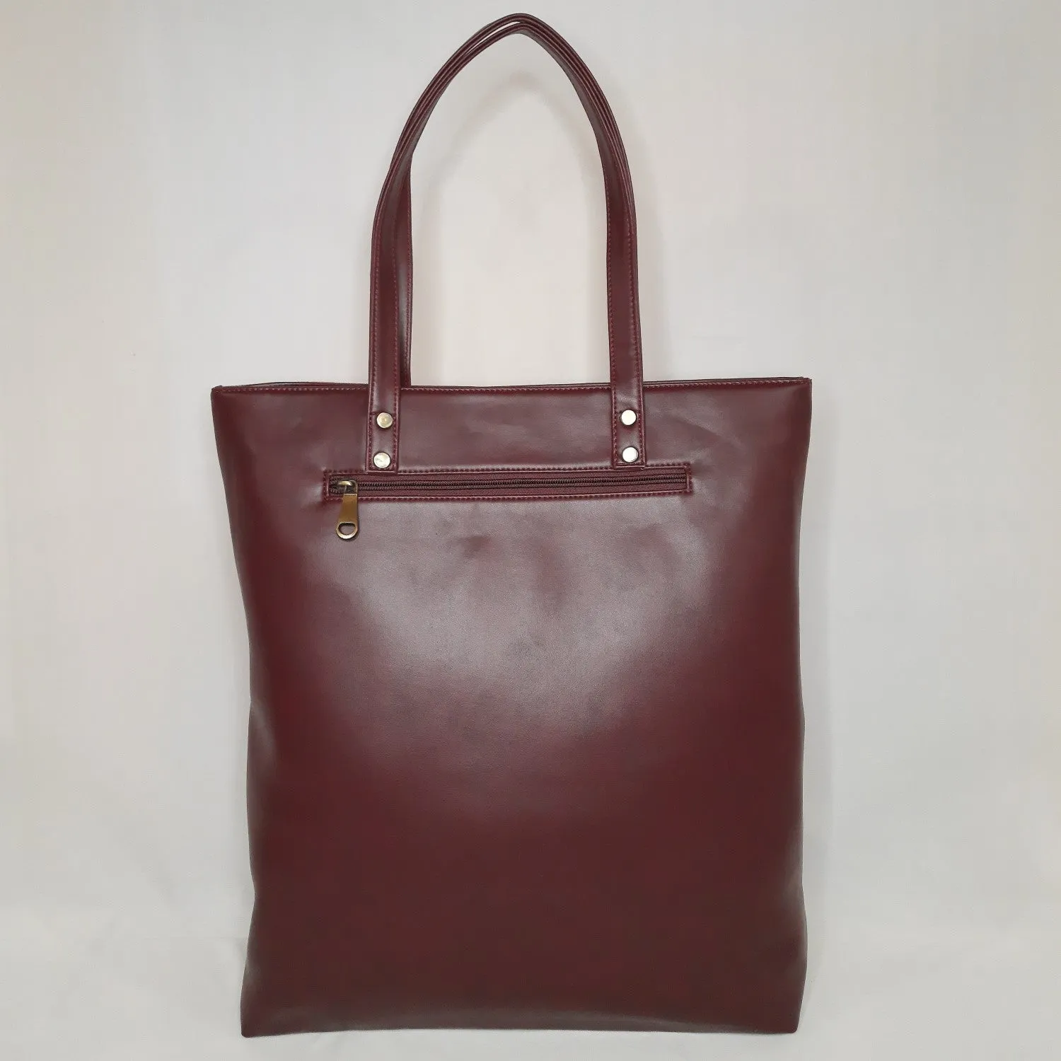 Ajrakh PU Leather Tote Bag