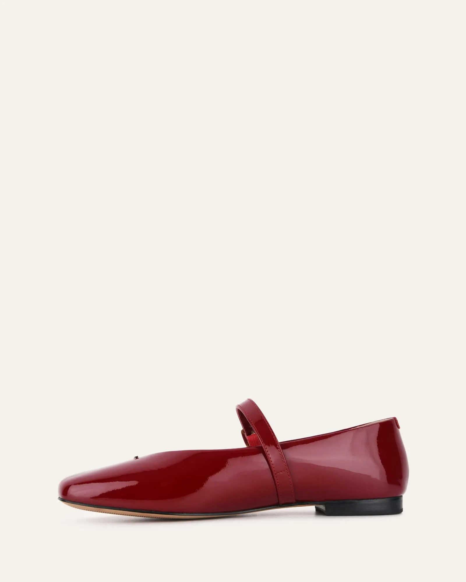 APRIL CASUAL FLATS RUBY RED PATENT