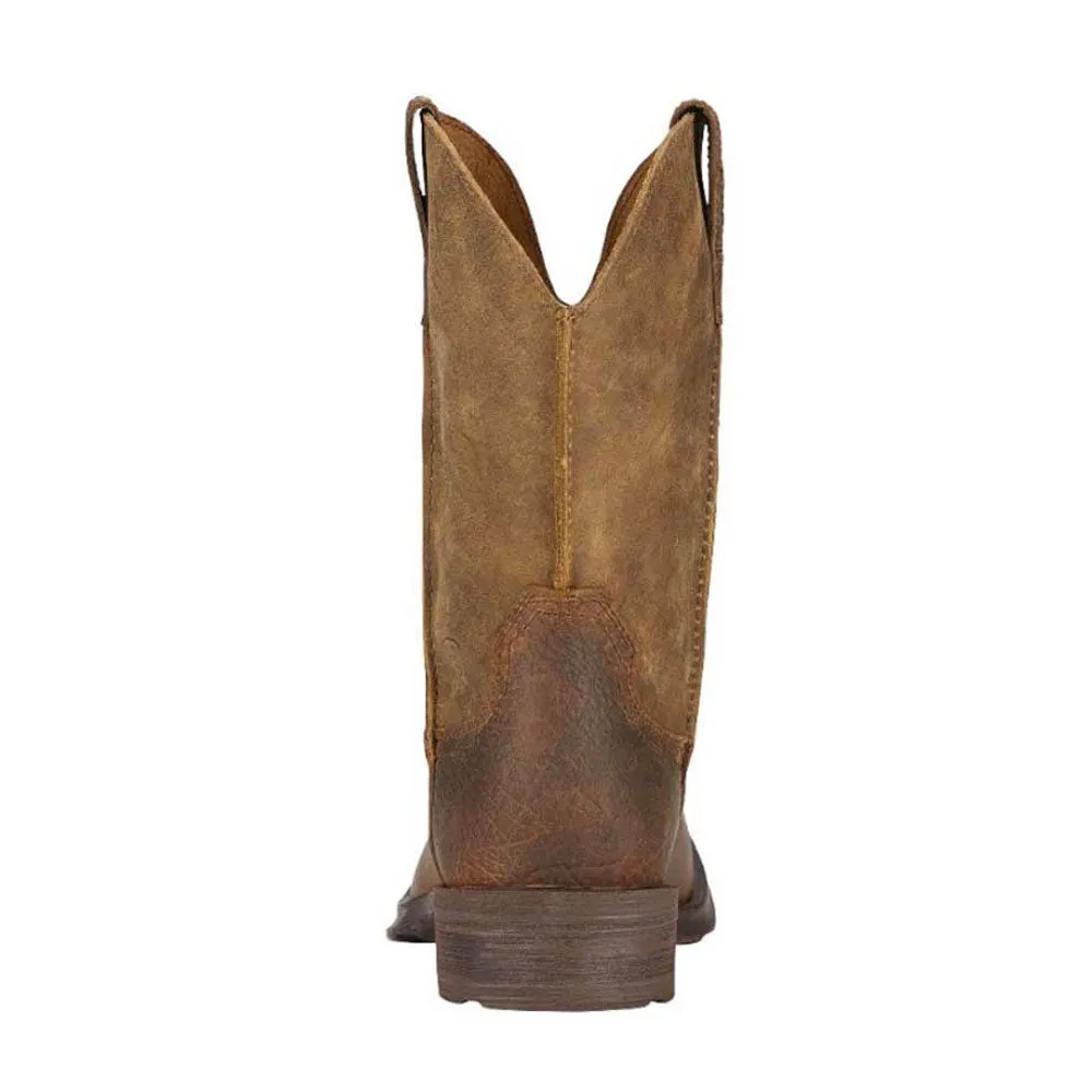 Ariat Men's Rambler Square Toe Western Boot- Earth / Brown Bomber