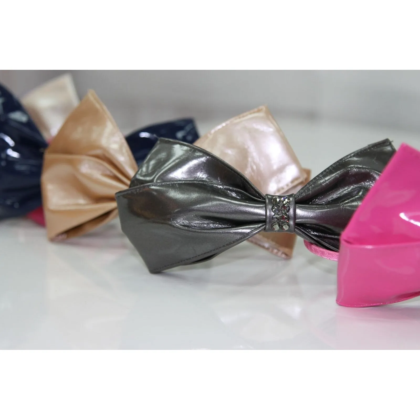 Bari Lynn Pleather Bow