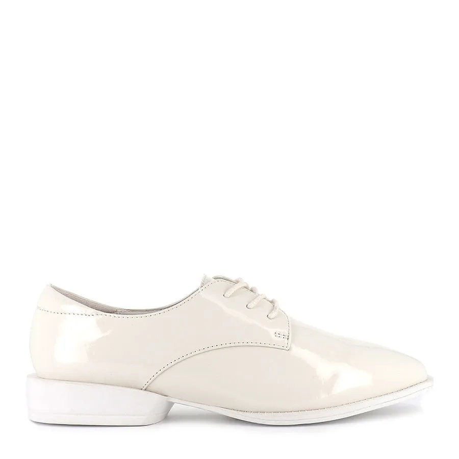 BARRICK - WHITE PATENT LEATHER