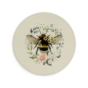 Bee I Cream Vegan Leather Mouse Mat