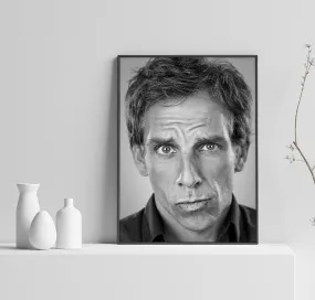 Ben Stiller Poster, Movie Art, Zoolander Poster, Dodgeball Print, Custom Poster, Canvas Poster, Rolled Canvas, Home Decoration, Wall Art