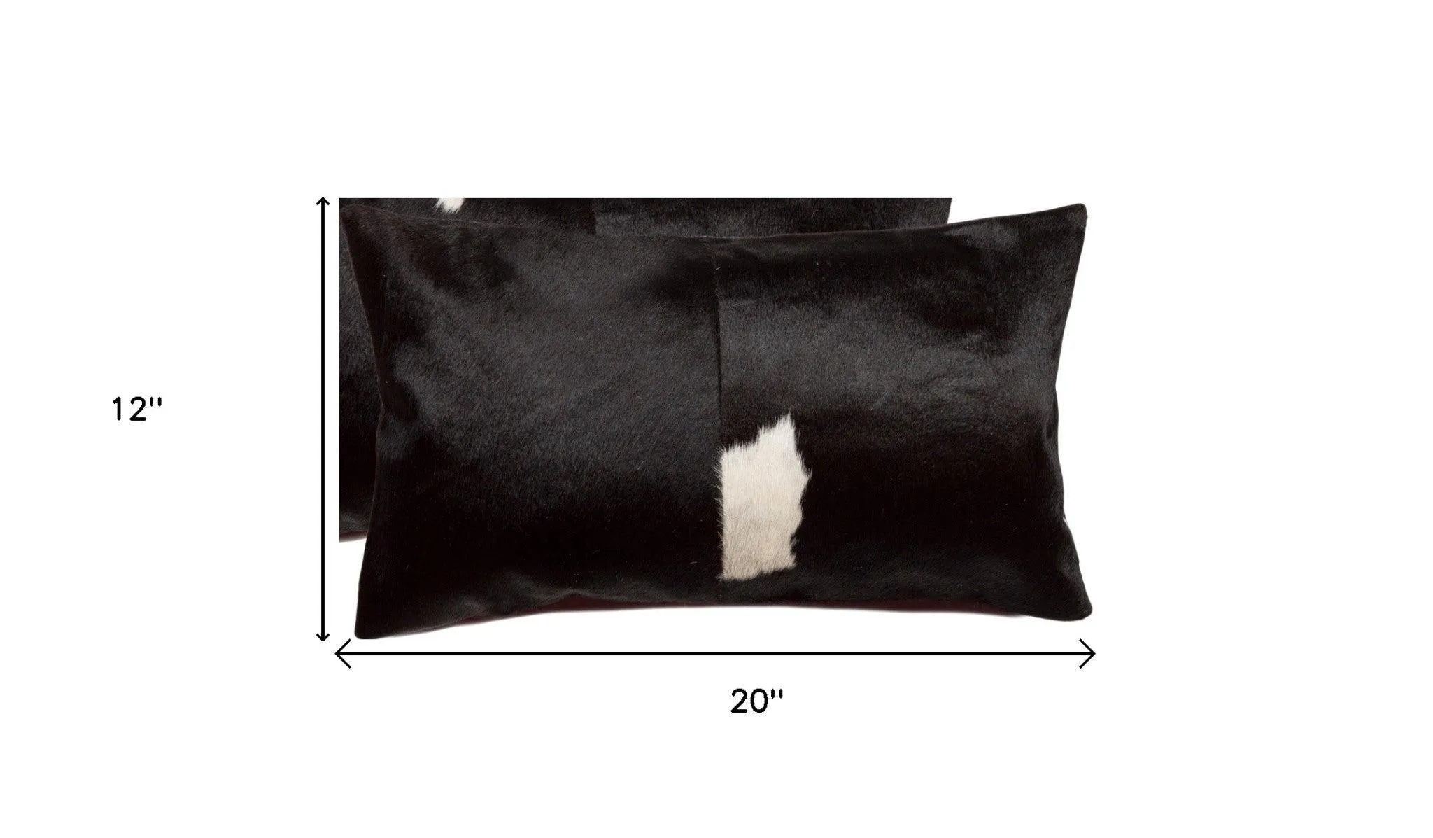 Black & White Cowhide 2-pc Pillow Set