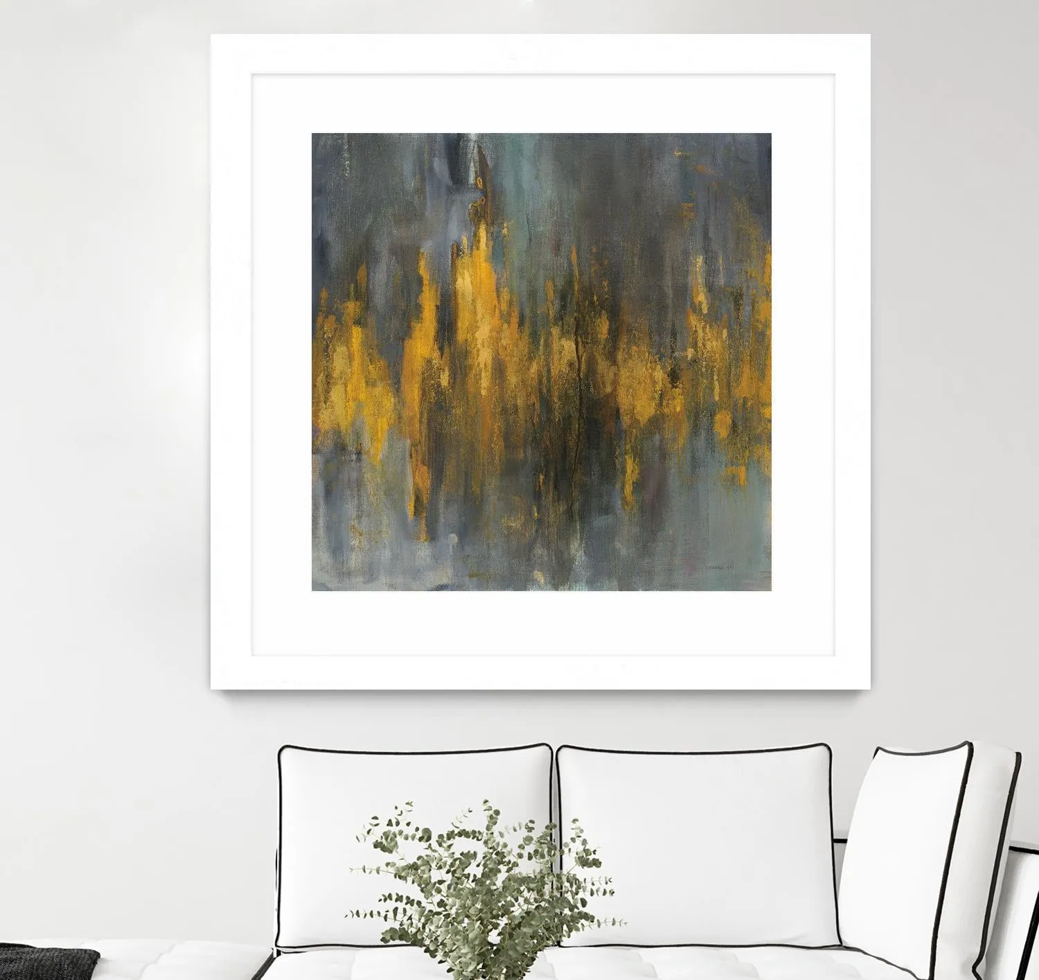 Black and Gold Abstract