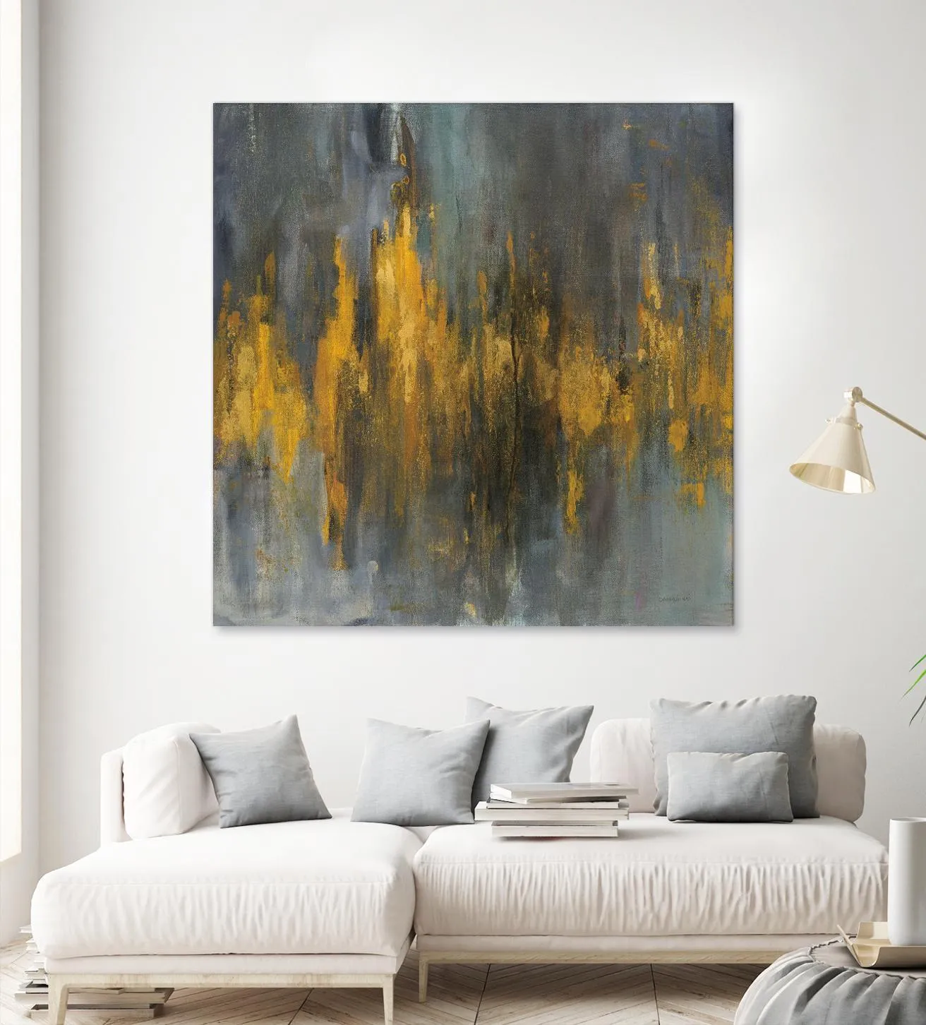 Black and Gold Abstract