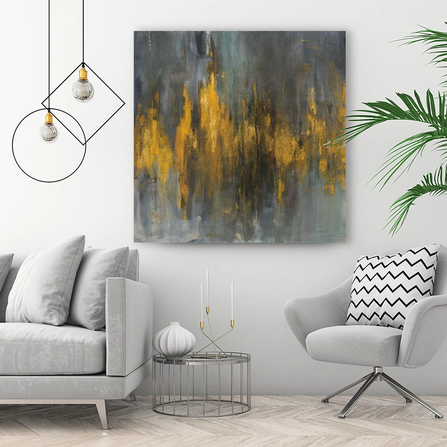 Black and Gold Abstract