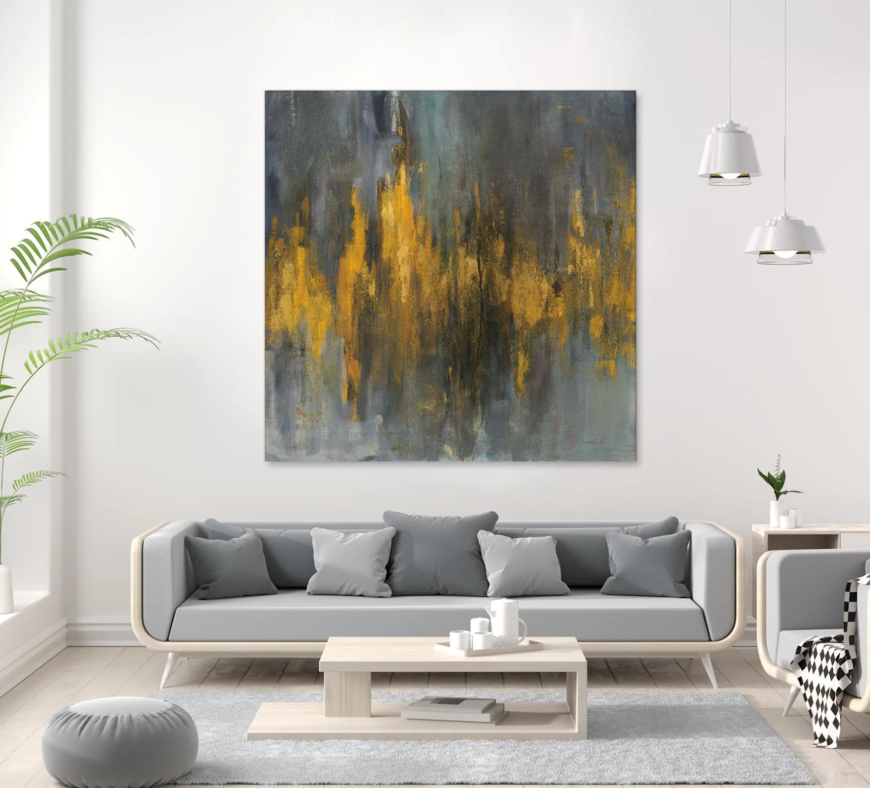 Black and Gold Abstract