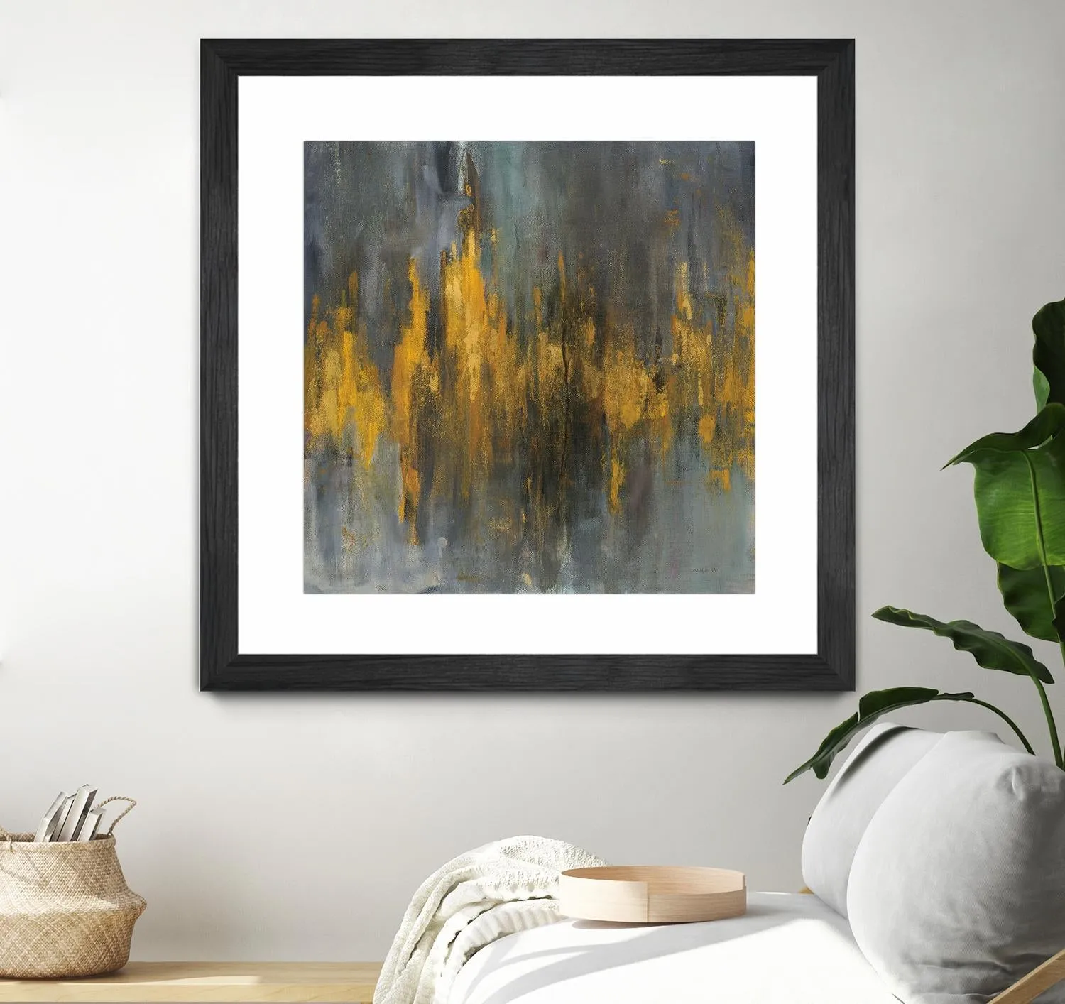 Black and Gold Abstract