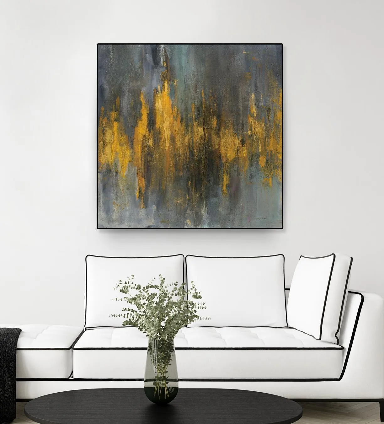 Black and Gold Abstract