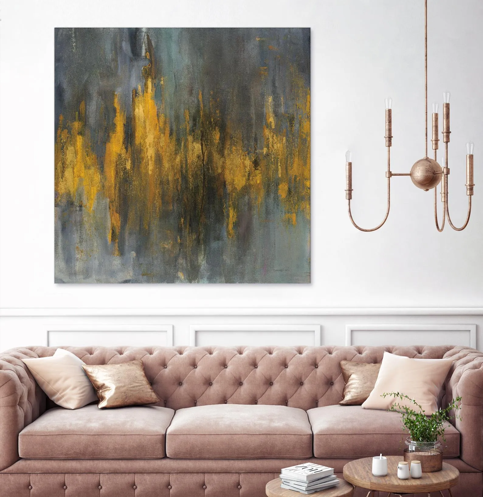 Black and Gold Abstract