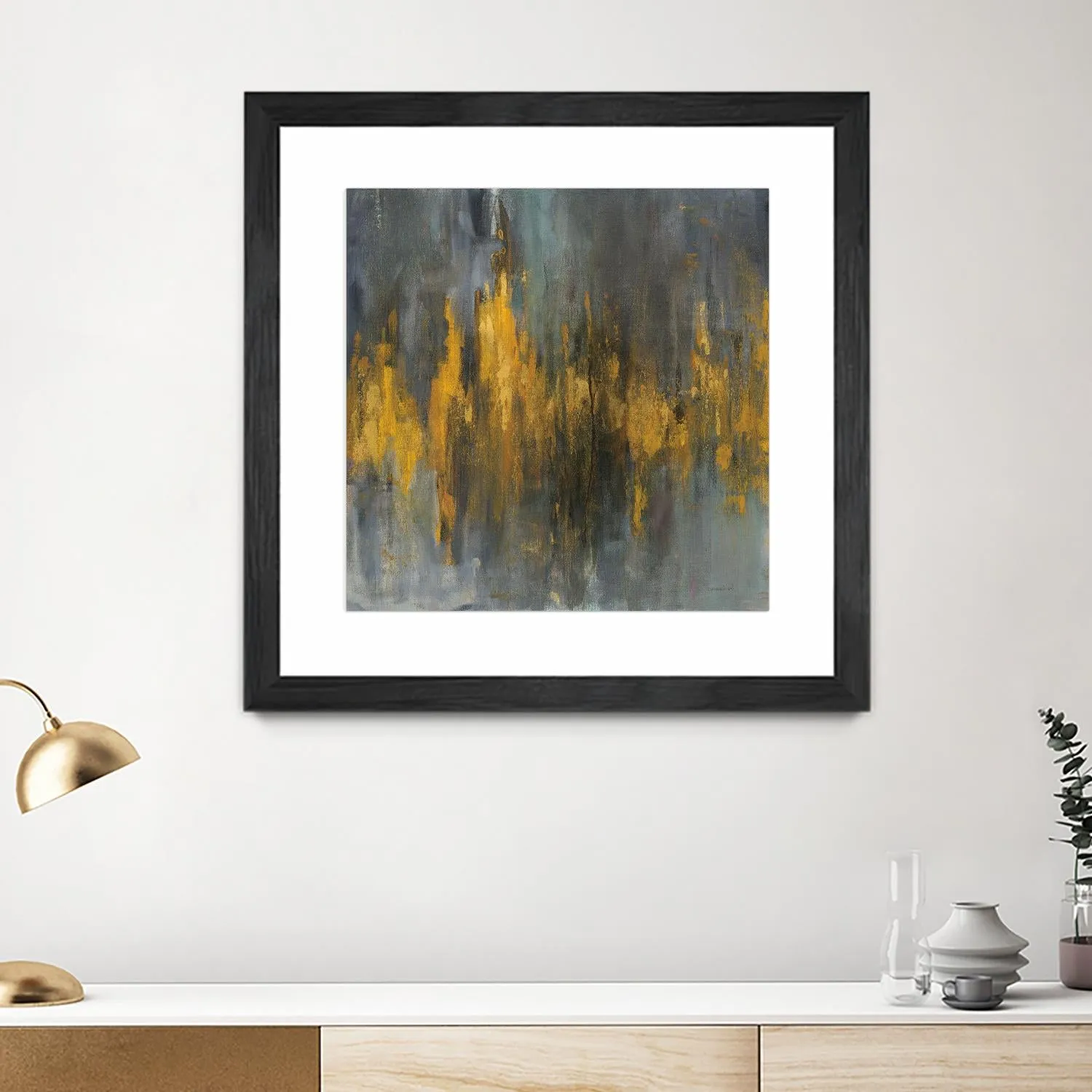 Black and Gold Abstract