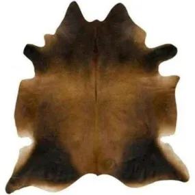 Black Brown Cowhide Rug