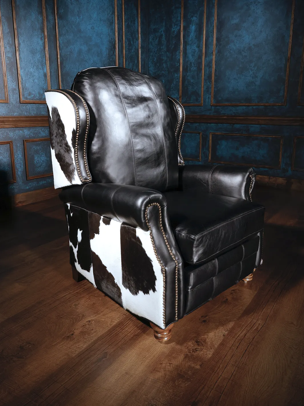 Bodacious Leather & Cowhide Recliner