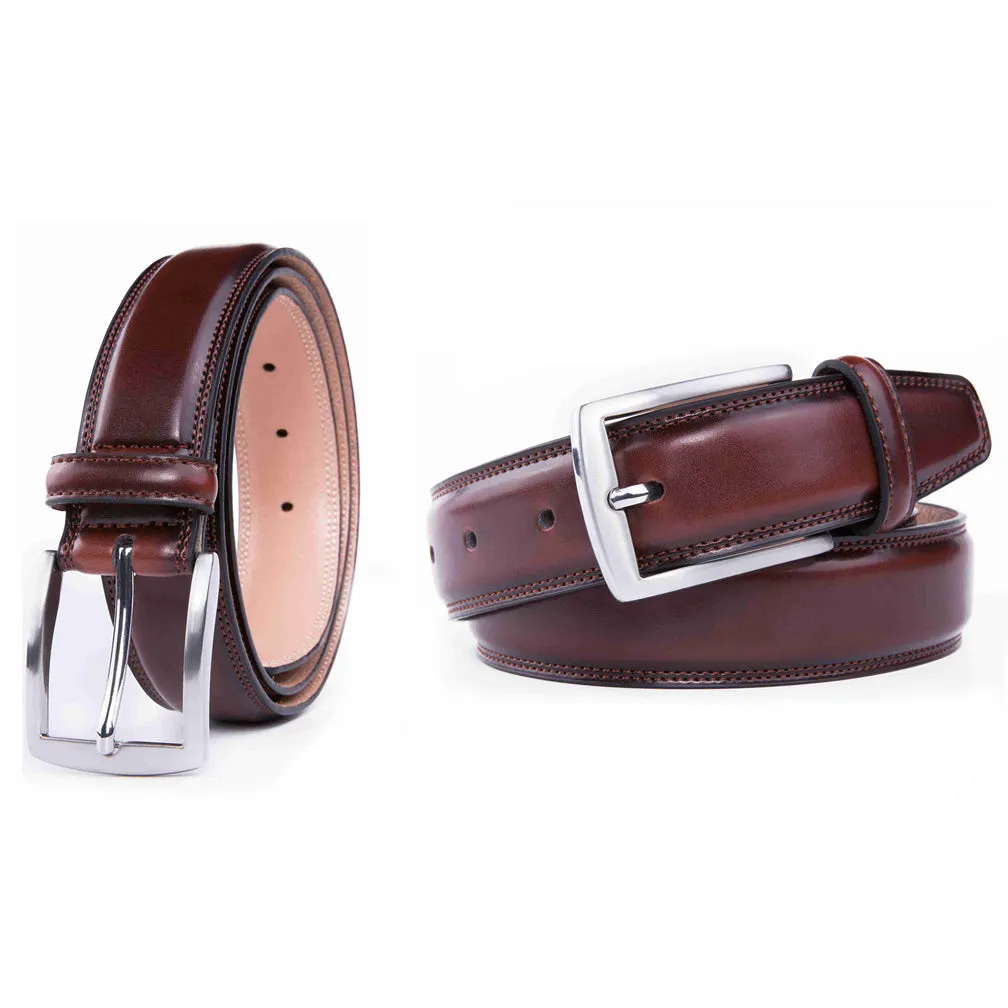 Braveman Men's Classic Genuine Leather Dress Belt