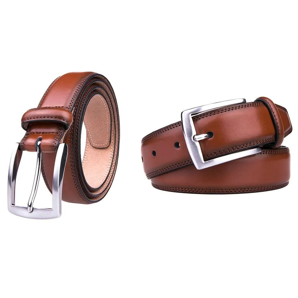 Braveman Men's Classic Genuine Leather Dress Belt