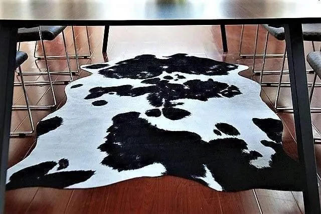 Brazilian Black and White Cowhide Rug