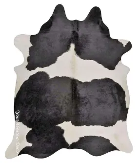 Brazilian Black and White Cowhide Rug