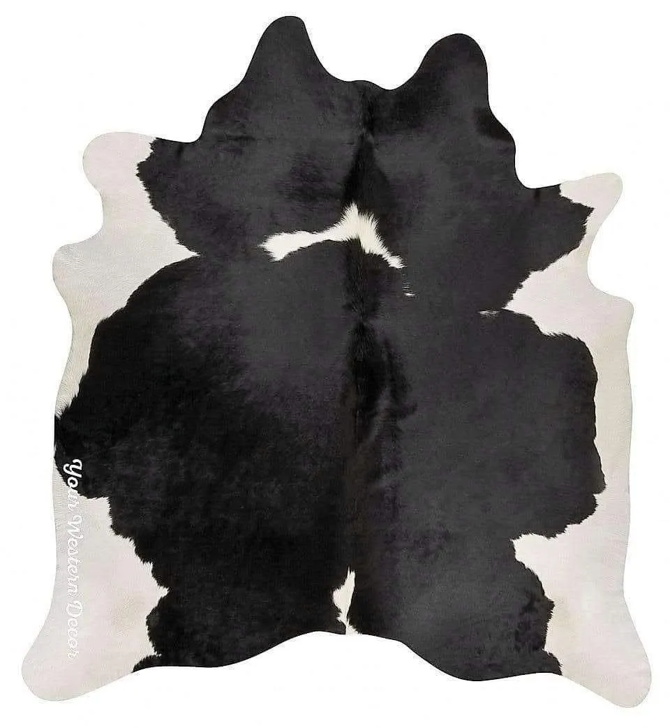 Brazilian Black and White Cowhide Rug