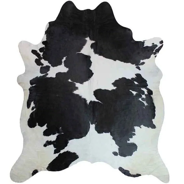 Brazilian Black and White Cowhide Rug