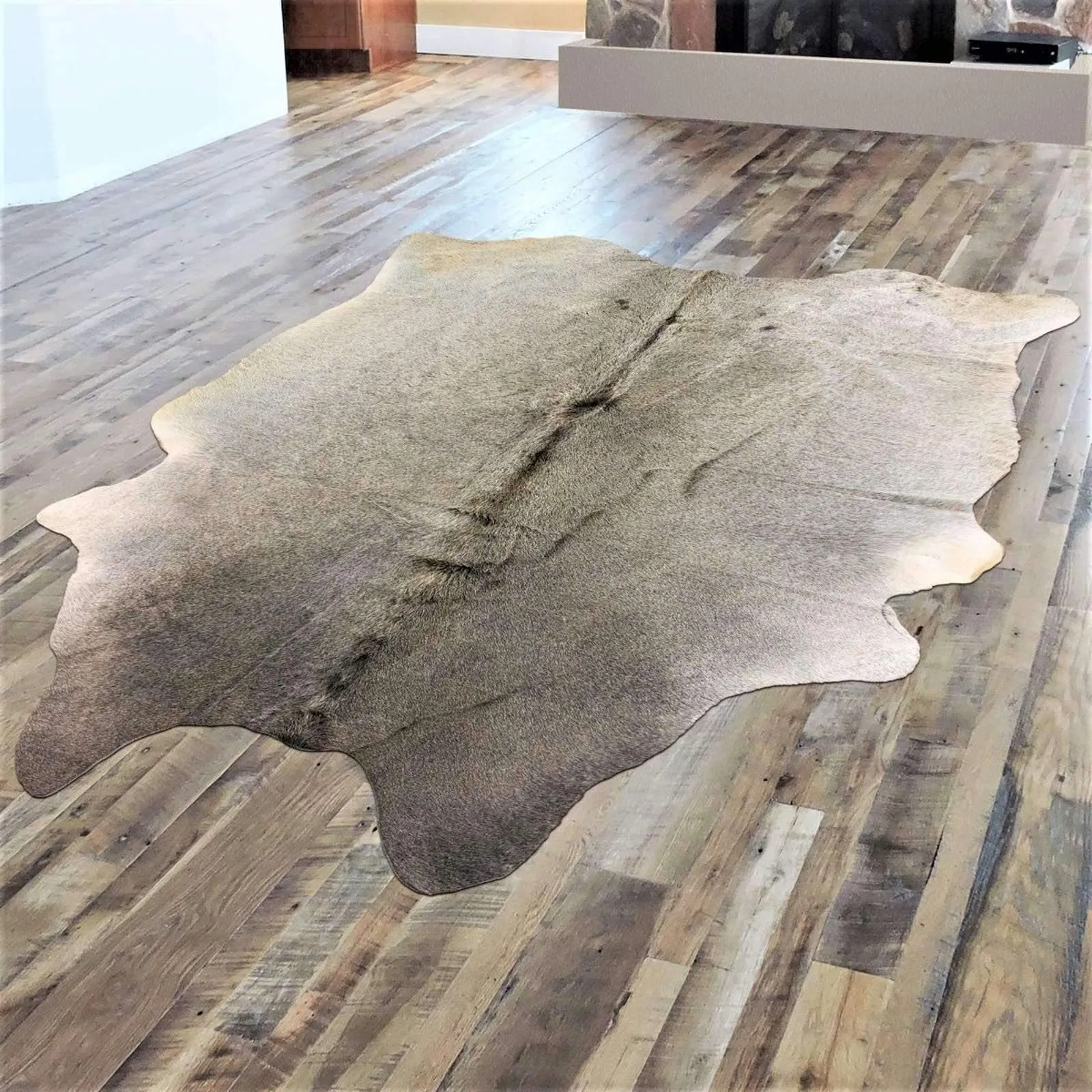 Brazilian Grey Palomino Cowhide Rug