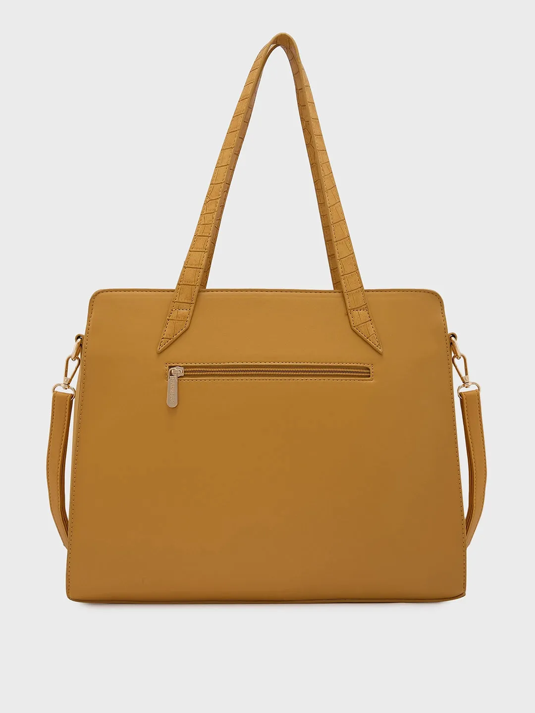 Cabo Laptop Satchel Large Handbag Ochre