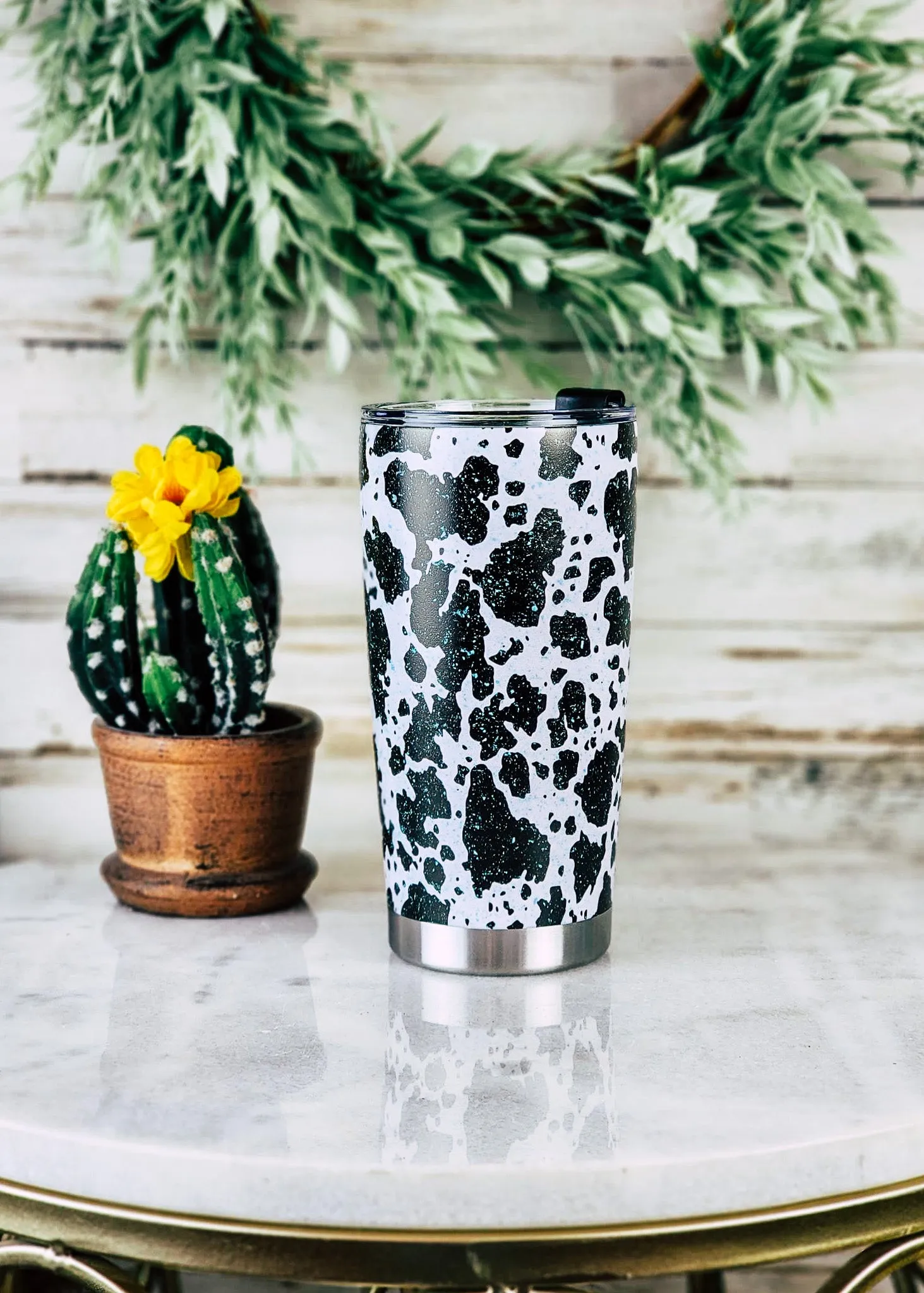 Cowhide Stainless Steel 20oz Tumbler