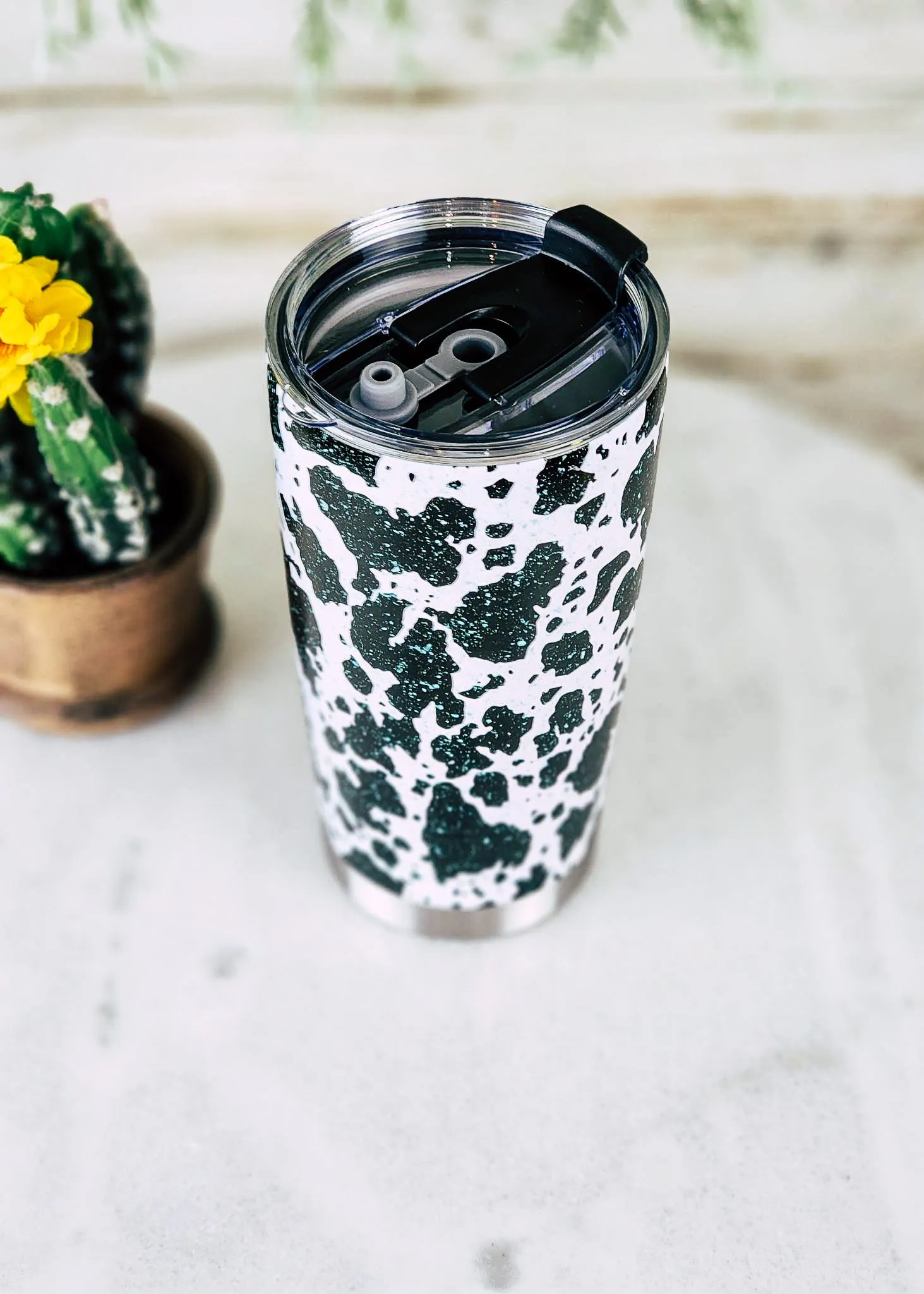 Cowhide Stainless Steel 20oz Tumbler