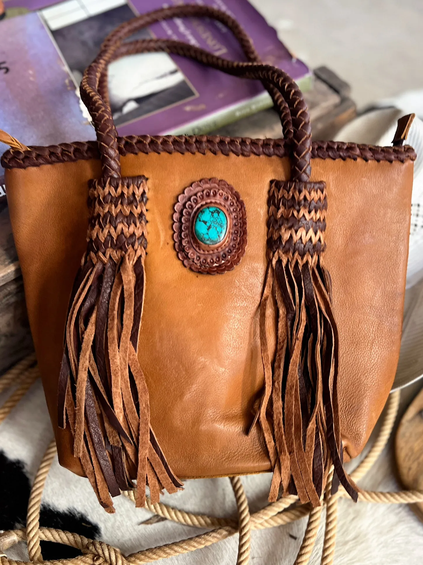 Darling With Braids And Fringe Bag