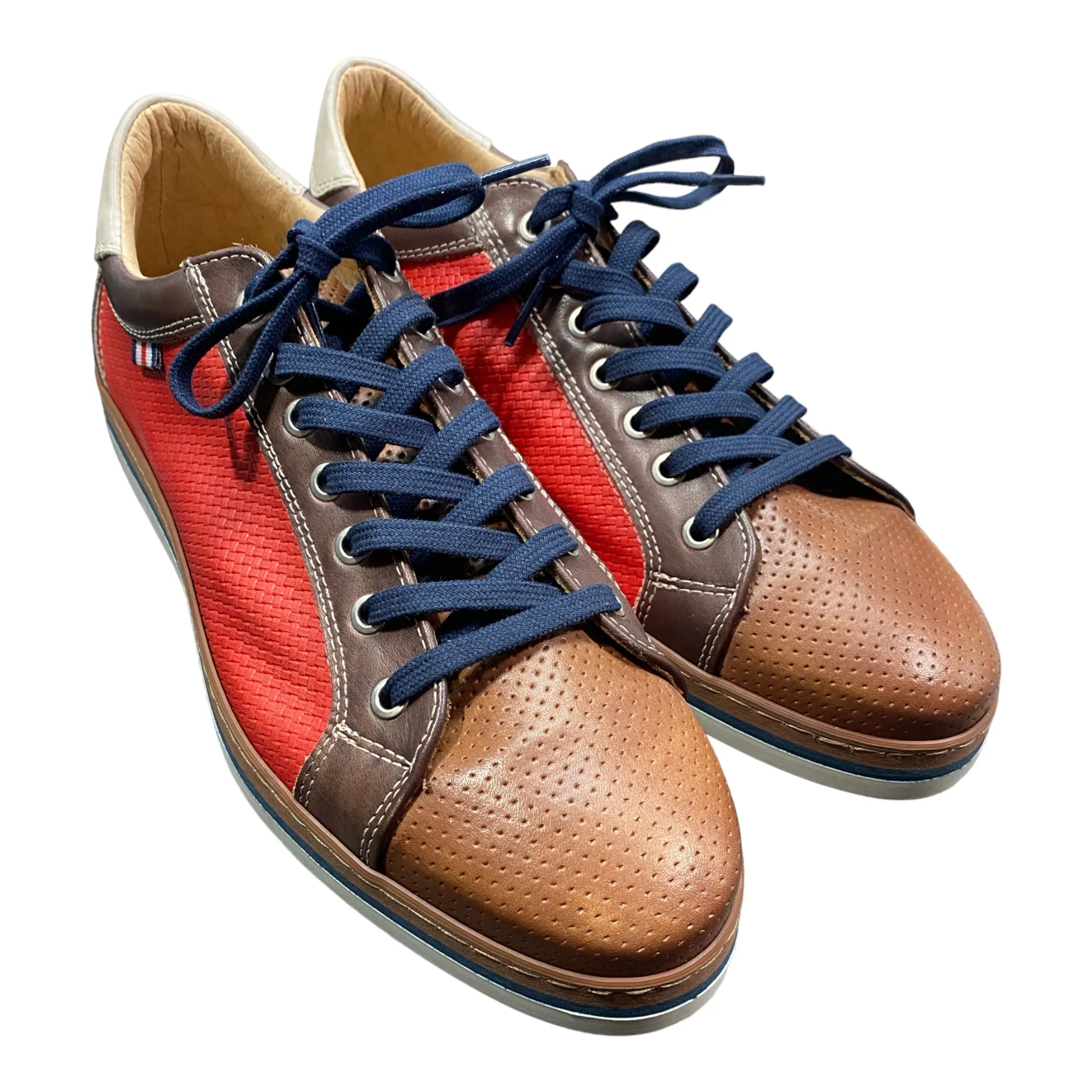 Emporio Italia - Tuffato Forato - Cuoio Red Lace Up