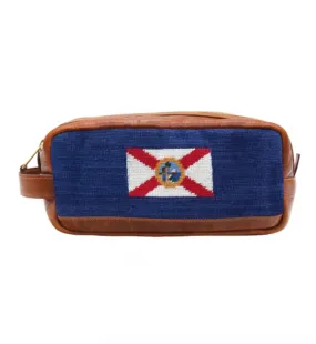 Florida State Flag (Navy) Needlepoint Toiletry Bag