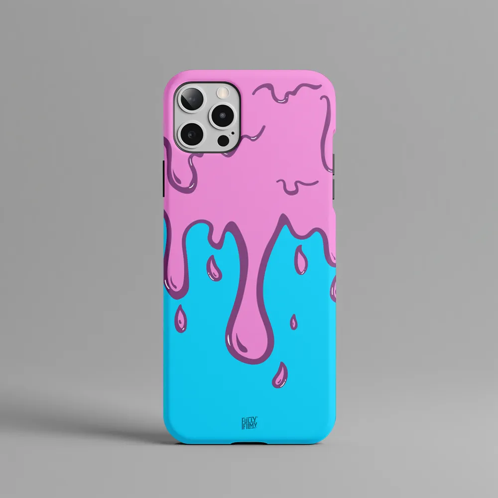 Fluffy Cotton Candy Drip | Hard Phone Case