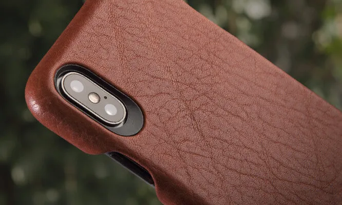 Grip - iPhone Xs Max Leather Case