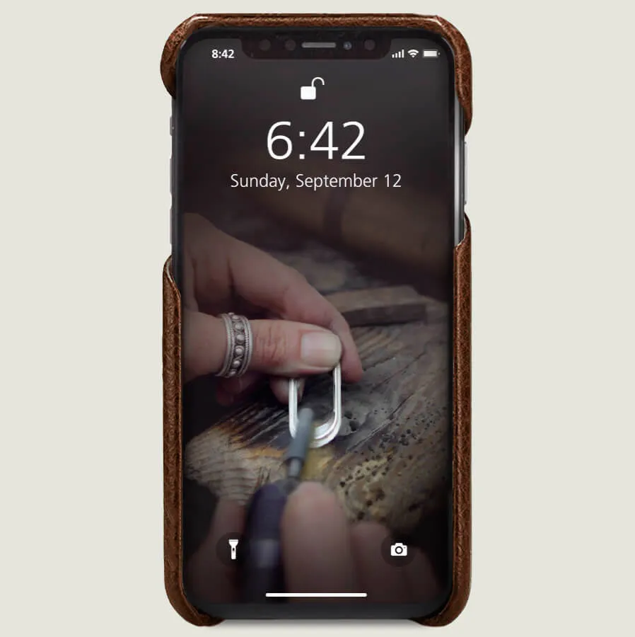 Grip - iPhone Xs Max Leather Case