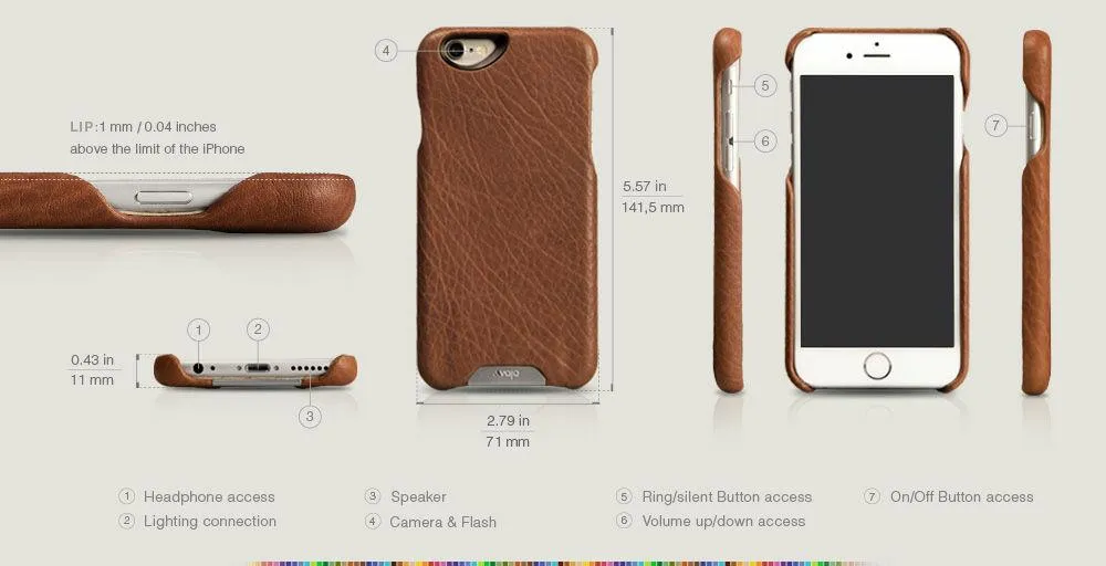 Grip - Premium iPhone 6/6s Leather Case