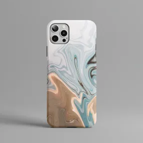 Hazel Fade | Marble Ink Pattern Hard Phone Case