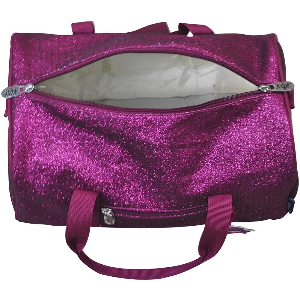 Hot Pink Mini Glitter NGIL Duffel Bag