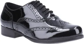 Hush Puppies Kada Junior Patent School Shoe