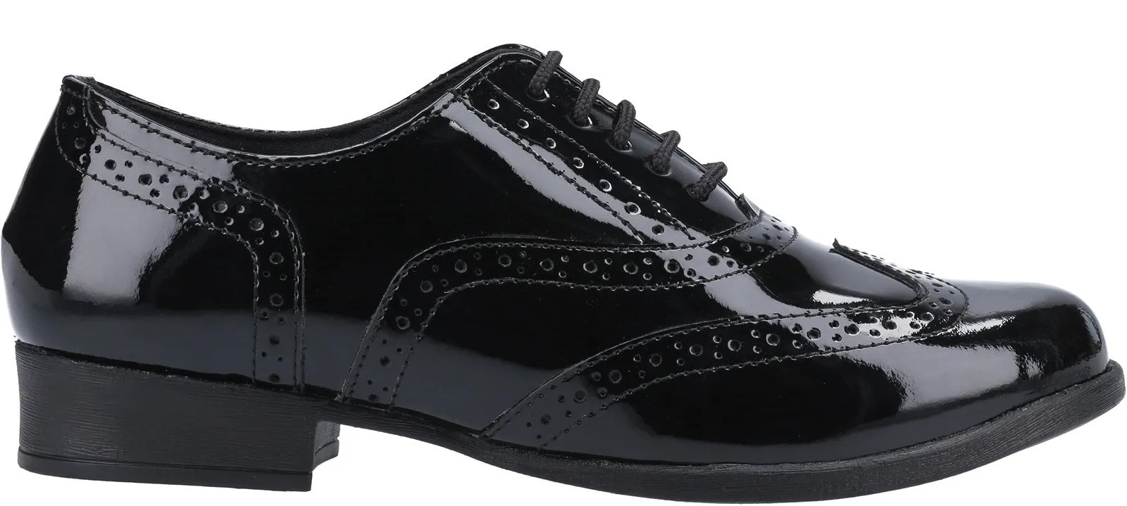 Hush Puppies Kada Senior Patent School Shoe